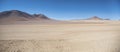 Panoramic view over the Salvador Dali Desert in Eduardo Avaroa Andean Fauna National Reserve, Bolivia Royalty Free Stock Photo